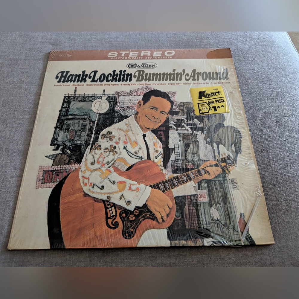 Hank Locklin Bummin' Around LP Vinyl Record